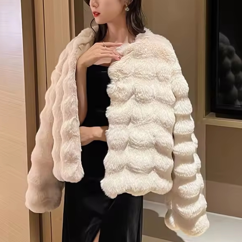White Fur Coat for Women 2024 Autumn and Winter New Style - Picture 13 of 14
